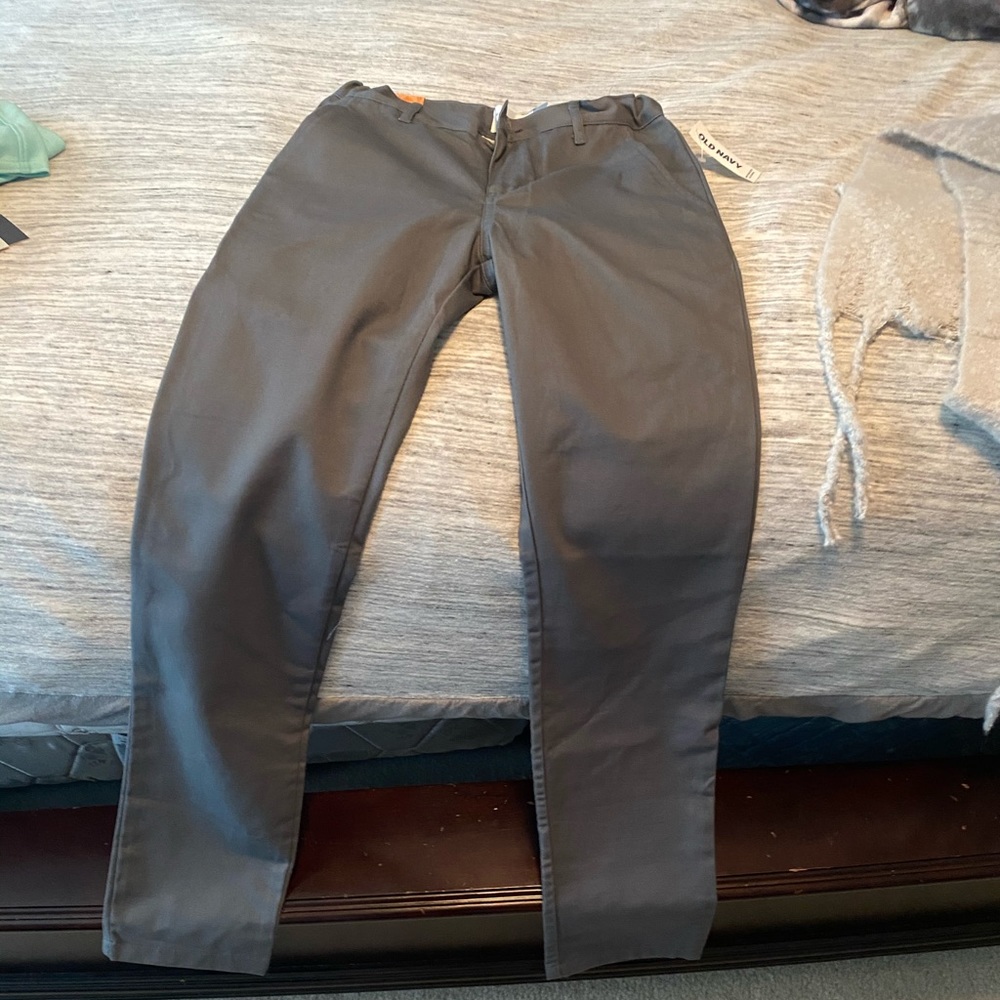 Gray kahki pants